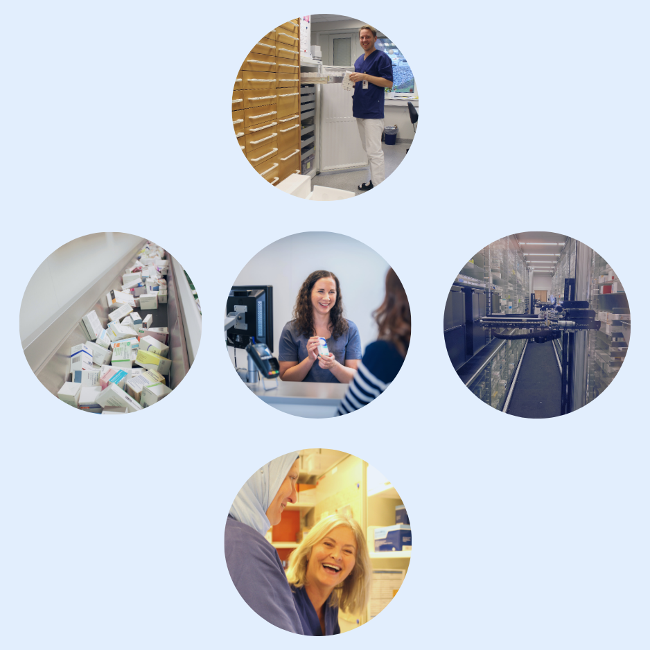 En gruppe personer i et rom