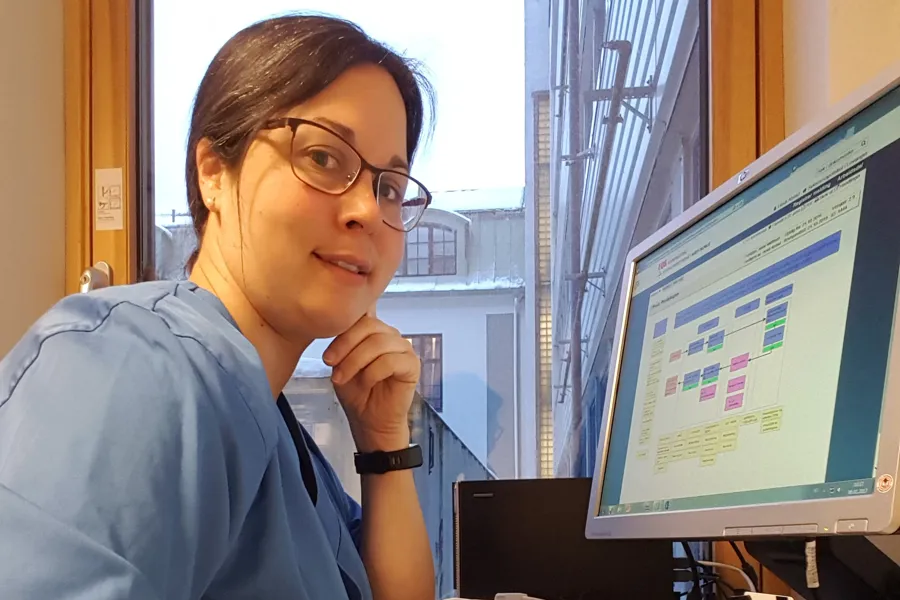 Farmasøyt Heidi Alstad, Sykehusapoteket i Levanger. Foto: Sykehusapotekene i Midt-Norge.